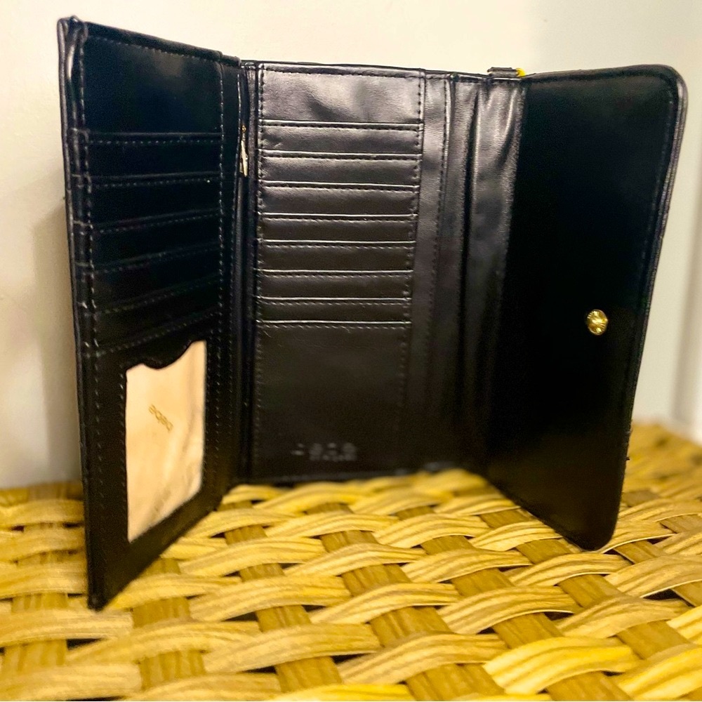 Bebe Black Quilted Women's Wallet - Picture 8 of 13